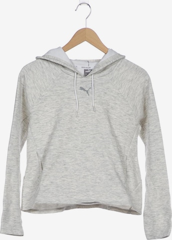PUMA Sweatshirt & Zip-Up Hoodie in M in Grey: front