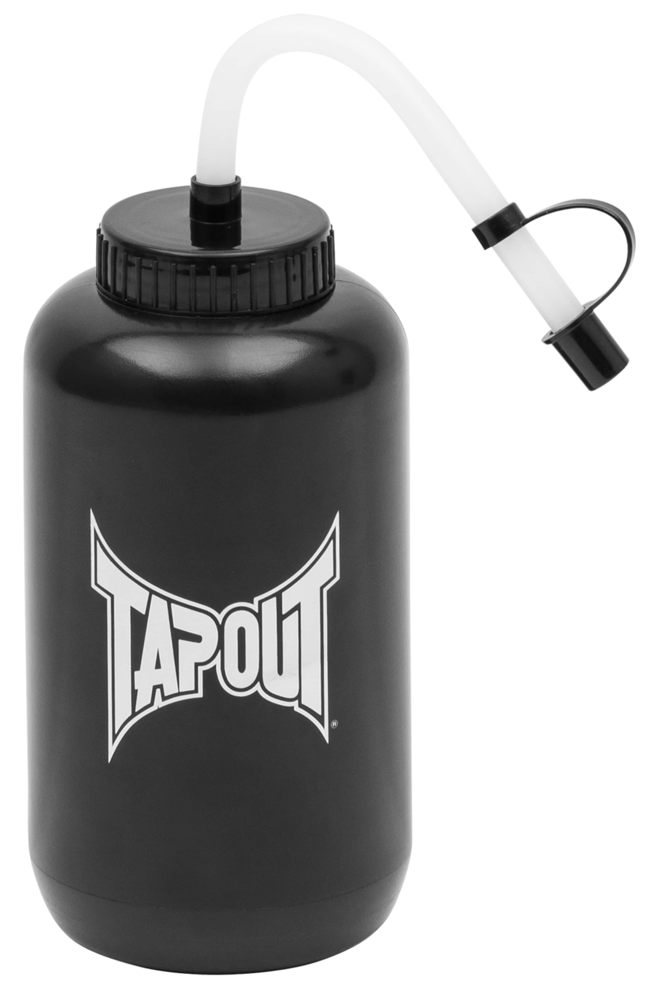 Tapout Trinkflasche 'WESTWIND' in Schwarz: Vorderseite