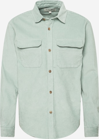 Coupe regular Chemise TOM TAILOR DENIM en vert : devant