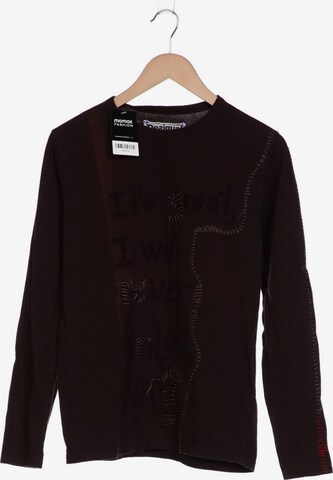 Desigual Langarmshirt M in Braun: predná strana