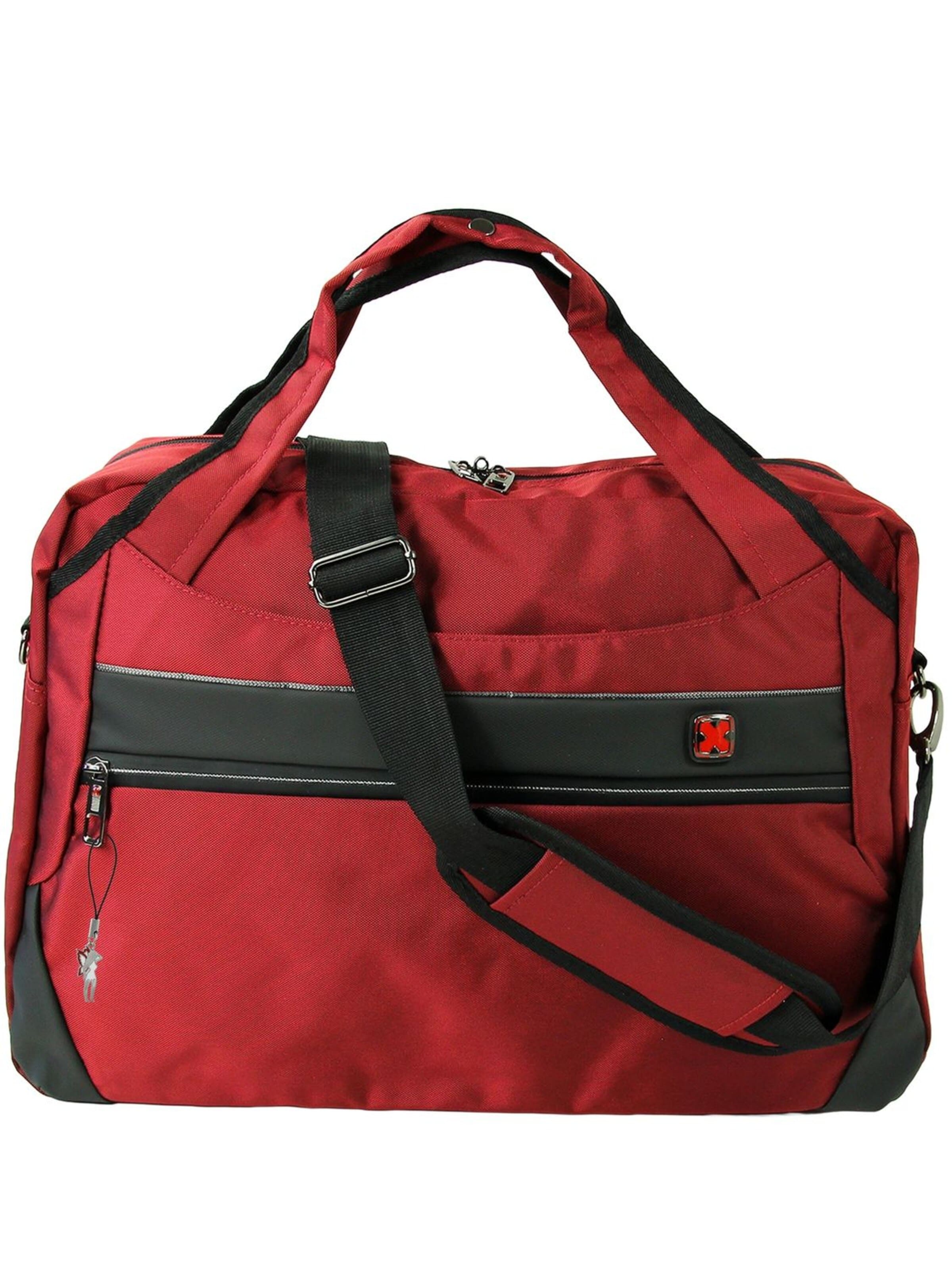 Travel N Meet Travel Bag in Red: front