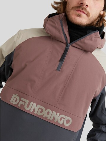 Fundango Udendørsjakke 'Burnaby Logo Anorak' i lilla