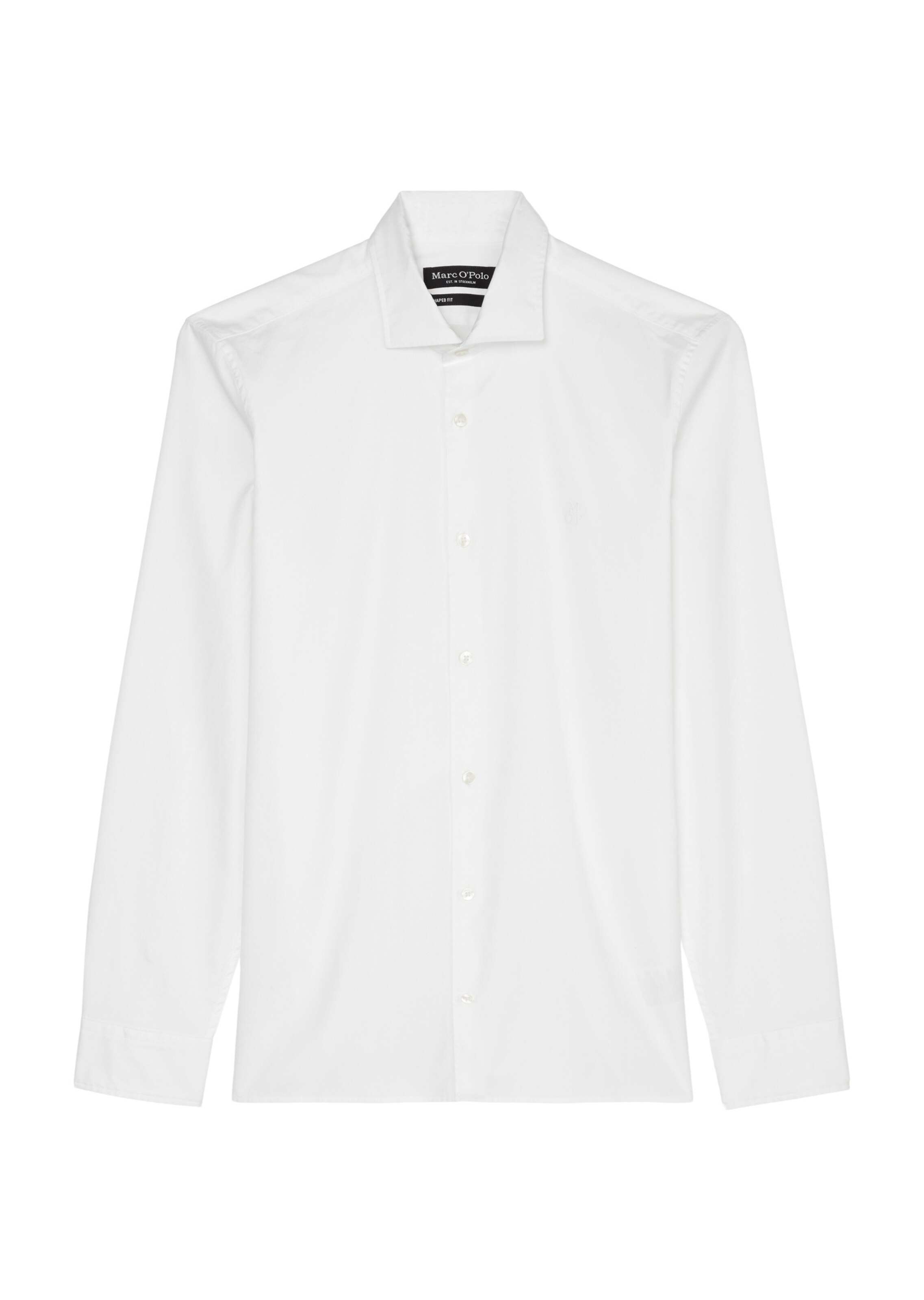 Marc O'Polo Regular fit Overhemd in Wit: voorkant