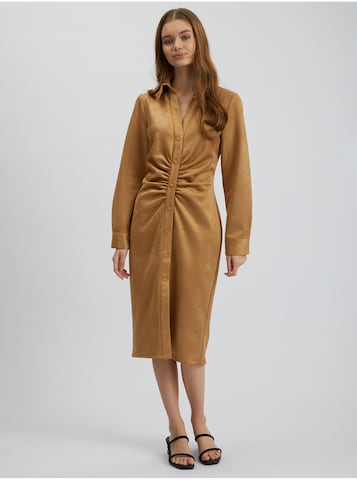 Orsay Shirt Dress in Brown