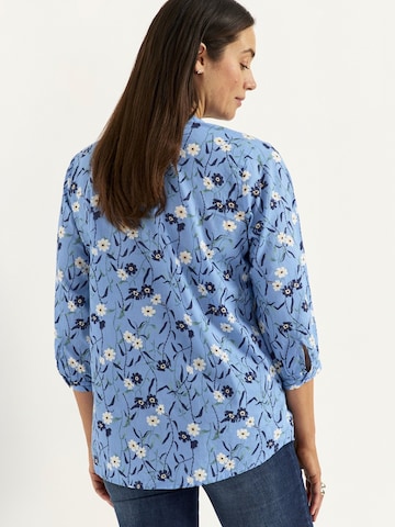 Cellbes of Sweden Gewebte Tunika mit einem Blumen-Muster in Blau