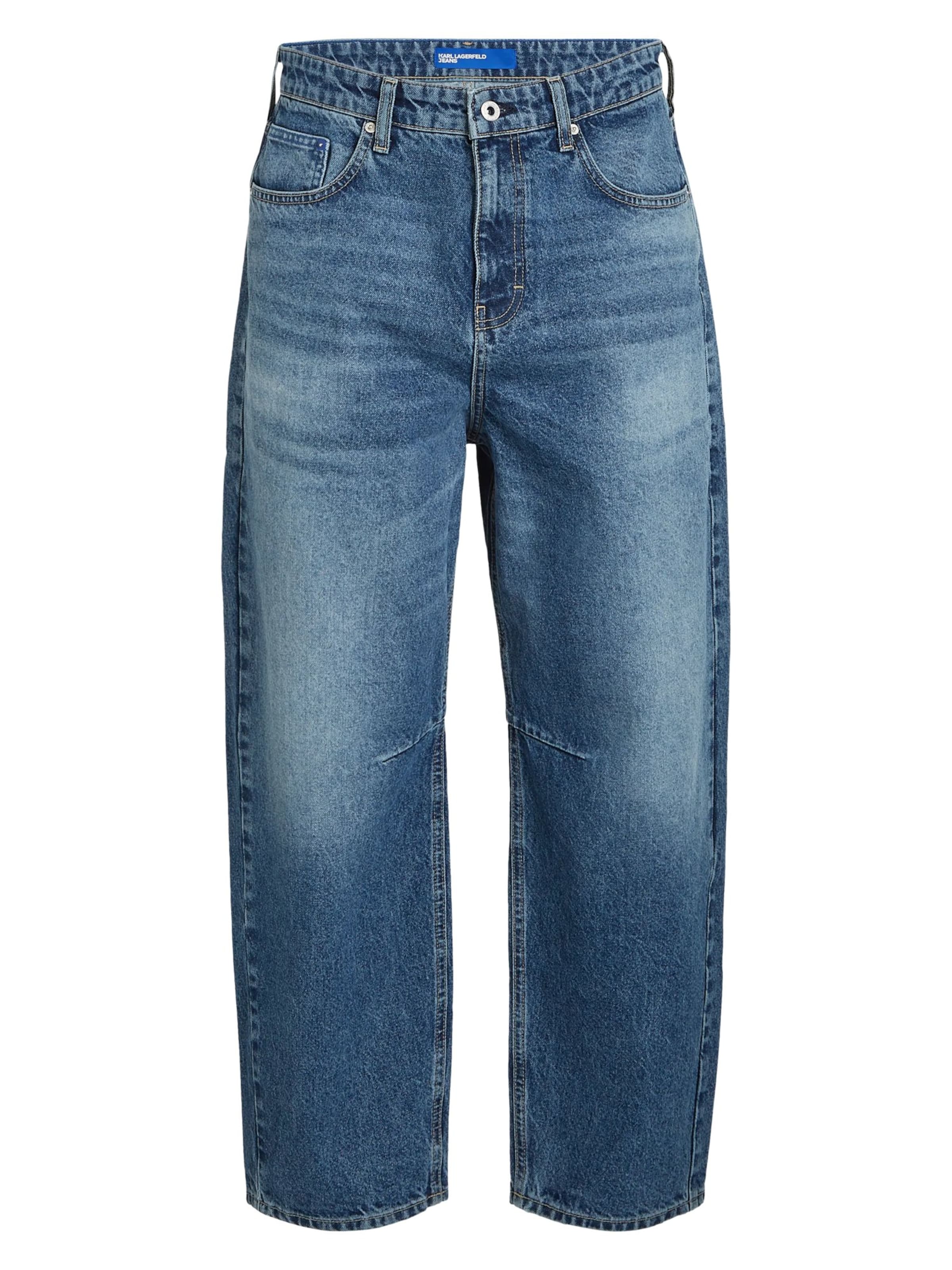 KARL LAGERFELD JEANS Barrel Jeans in Blau: Vorderseite