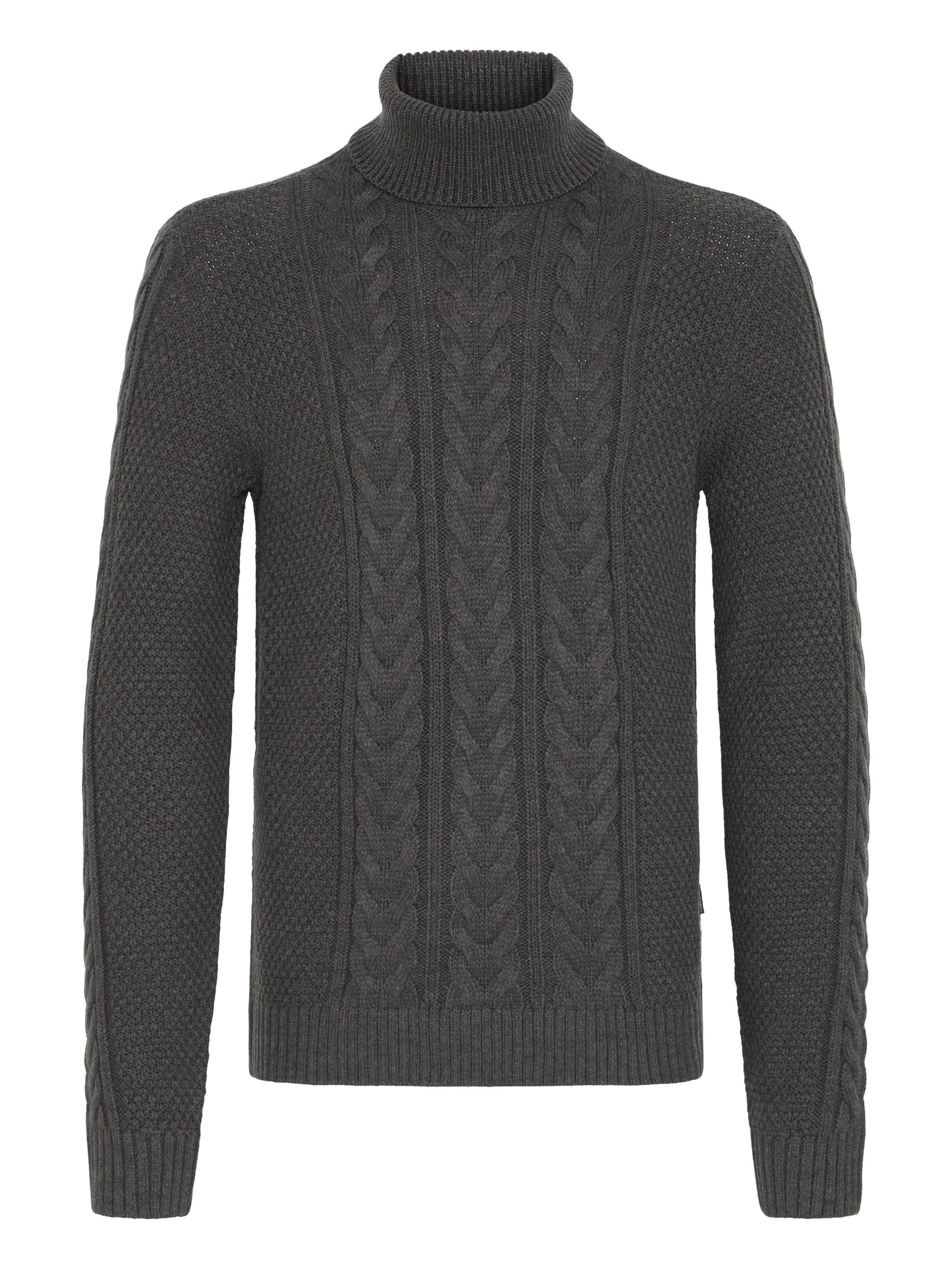 BLEND - Pullover 'BHBASIM' em cinzento: frente