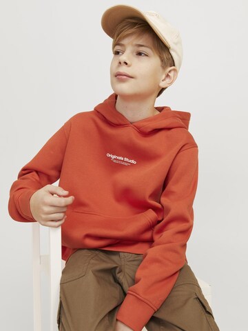 Jack & Jones Junior Sweatshirt 'JORVesterbro' in Orange