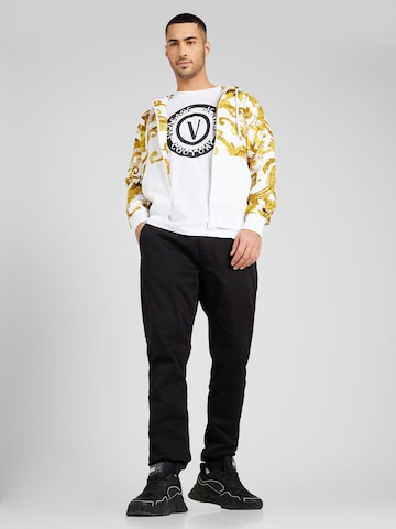 Versace Jeans Couture Zip-Up Hoodie in White