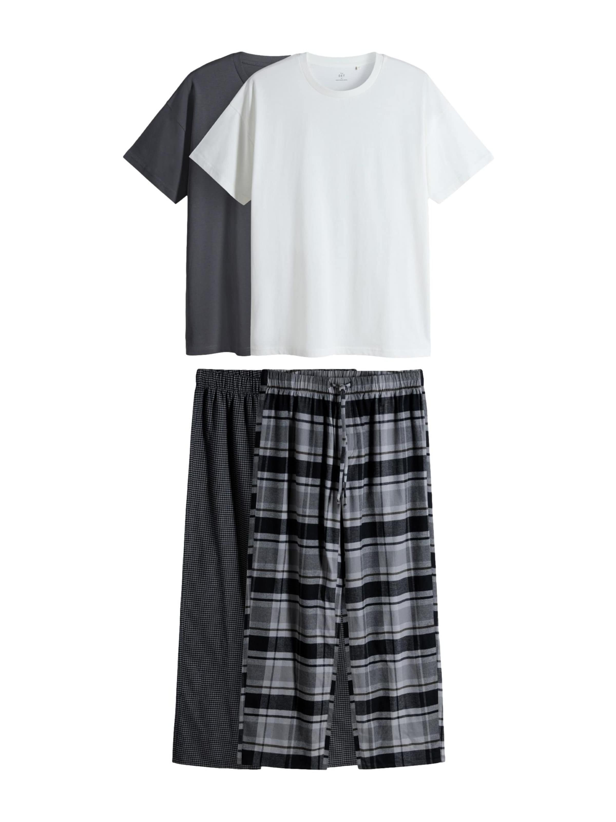 The Set Pyjamas lång i grå: framsida