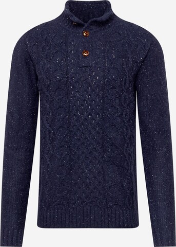 INDICODE JEANS Pullover 'Hamilton' in Blau: predná strana