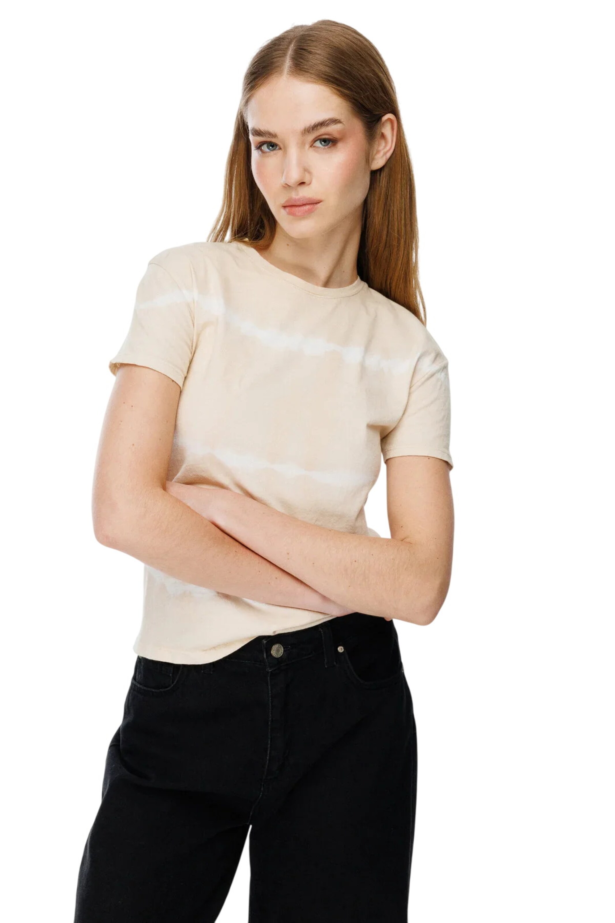 Alexa Dash Shirt in Beige: front