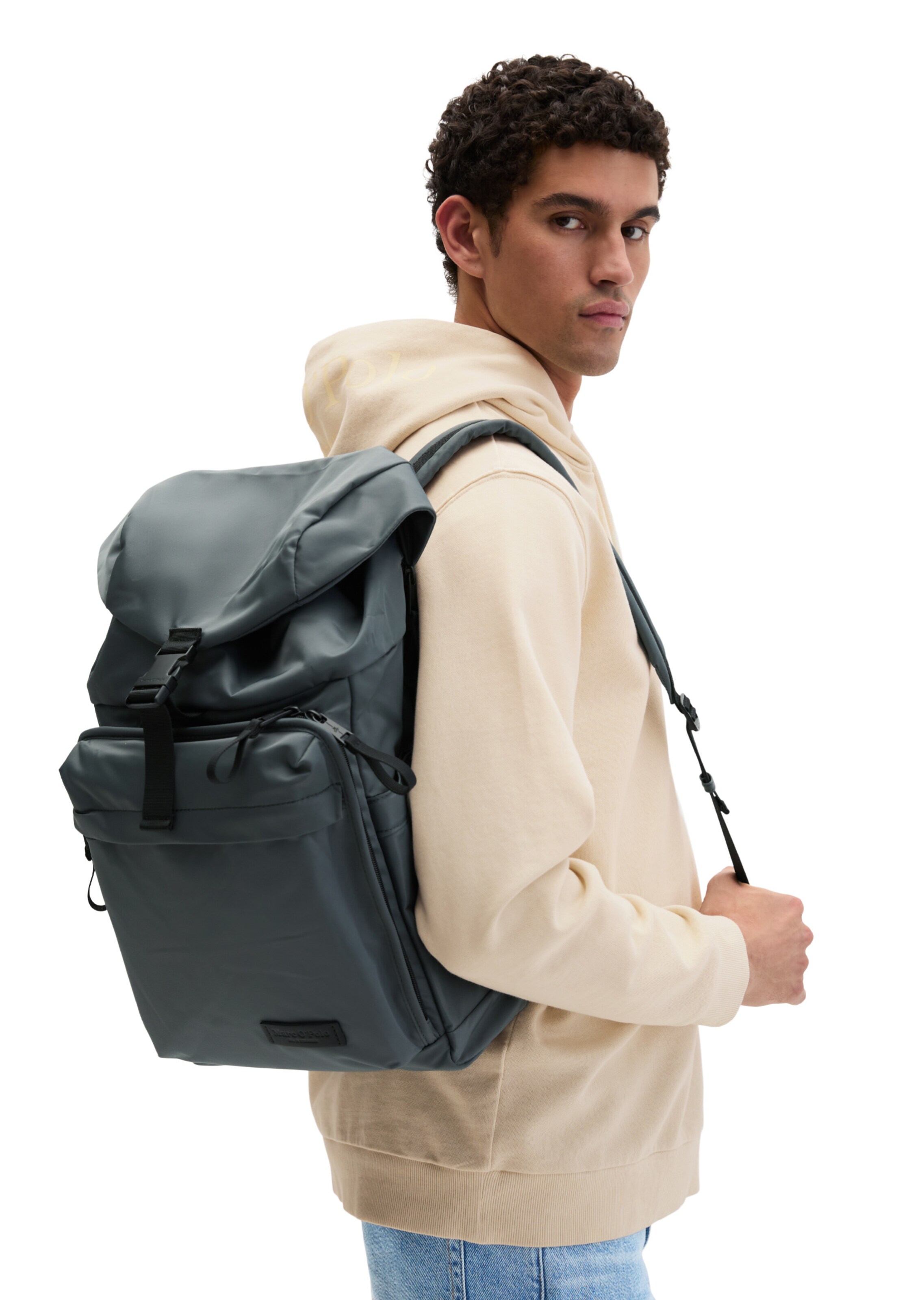Marc O'Polo Rucksack in Grau: Vorderseite
