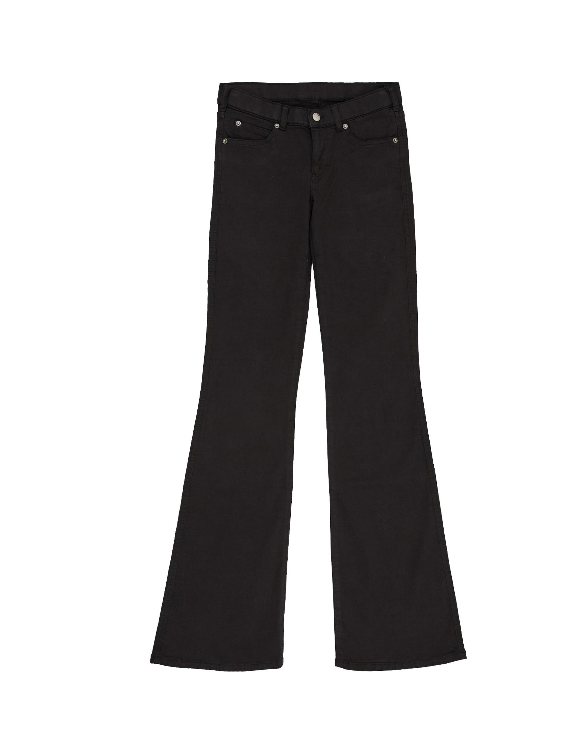 Dr. Denim Jeans 'Kily Low Bootcut' in Zwart: voorkant