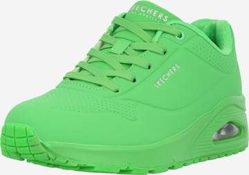 Baskets basses 'Uno Stand On Air' SKECHERS en vert : devant