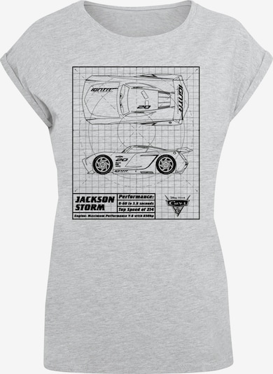 ABSOLUTE CULT T-Shirt 'Cars - Jackson Storm' in grau / schwarz, Produktansicht