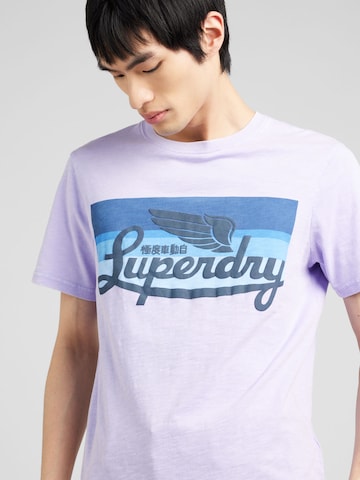 Superdry T-shirt i lila