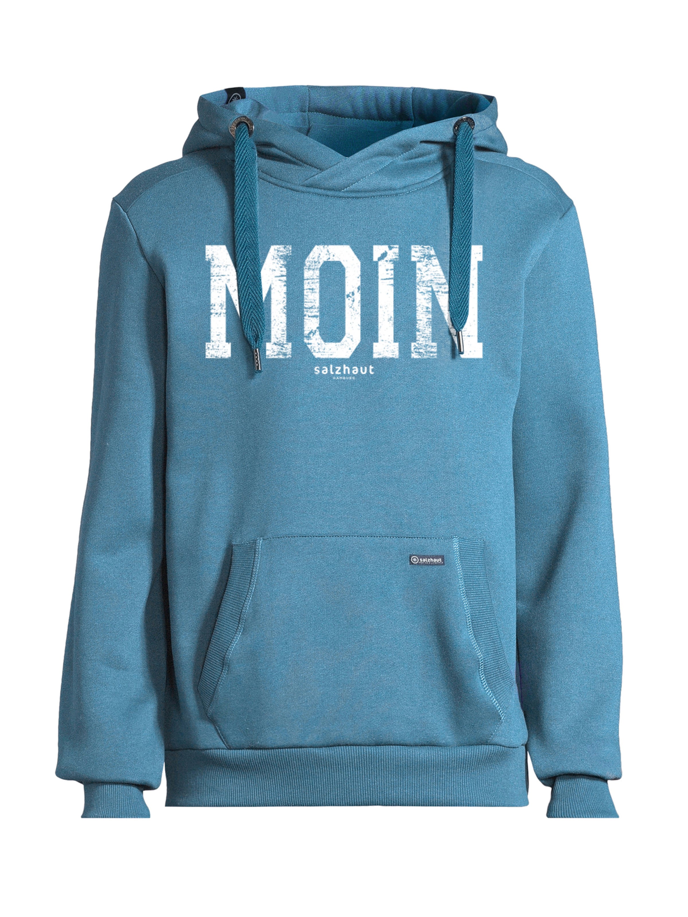 salzhaut Sweatshirt 'Heff - Moin' in Blauw: voorkant