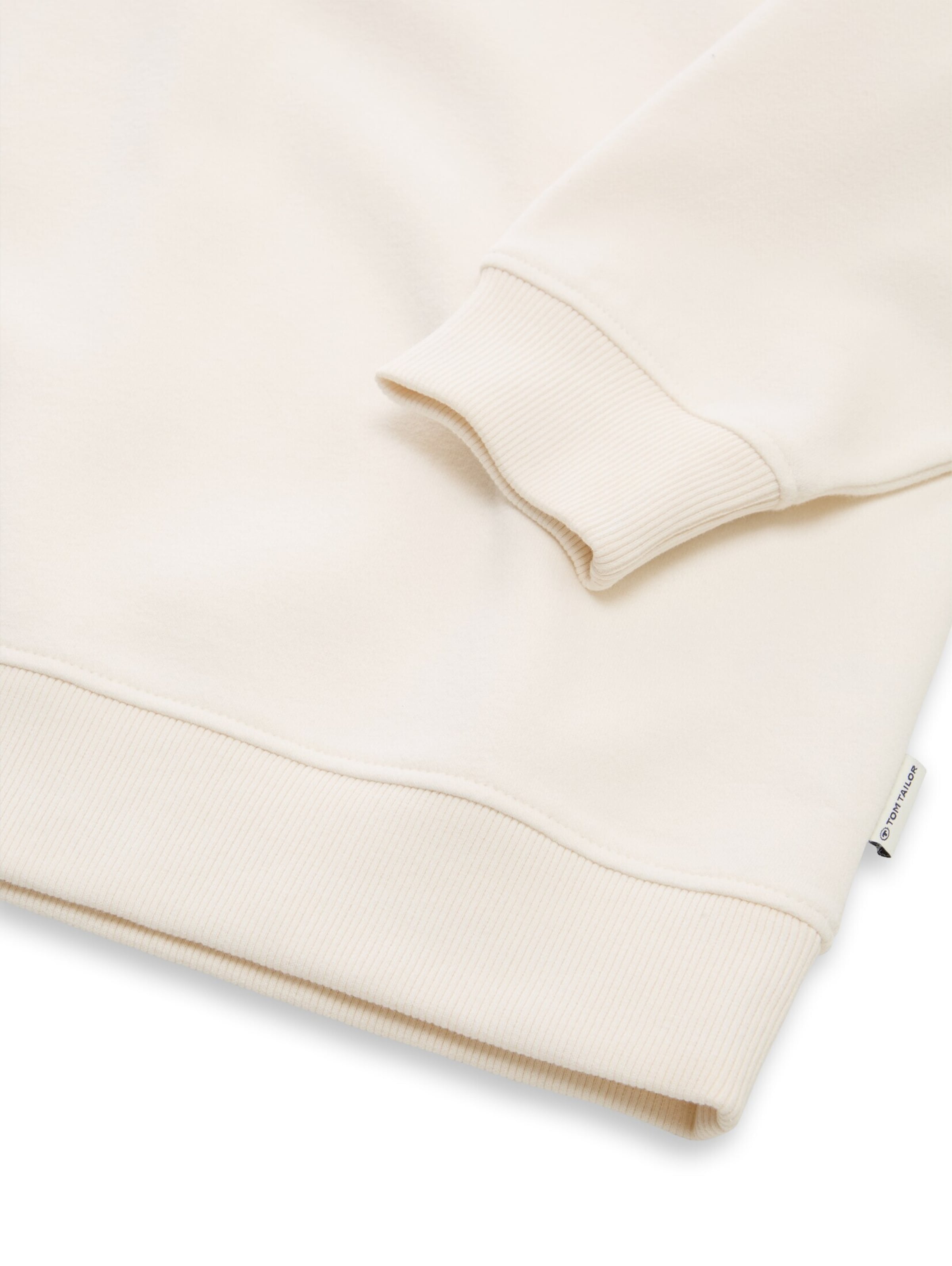 TOM TAILOR Sweatshirt in Beige