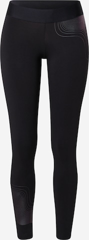 ADIDAS SPORTSWEAR Skinny Sportbroek in Zwart: voorkant