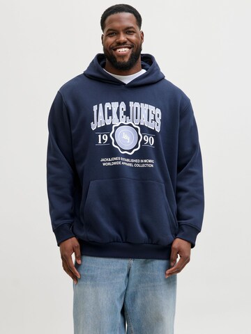 Sweat-shirt JACK & JONES en bleu : devant