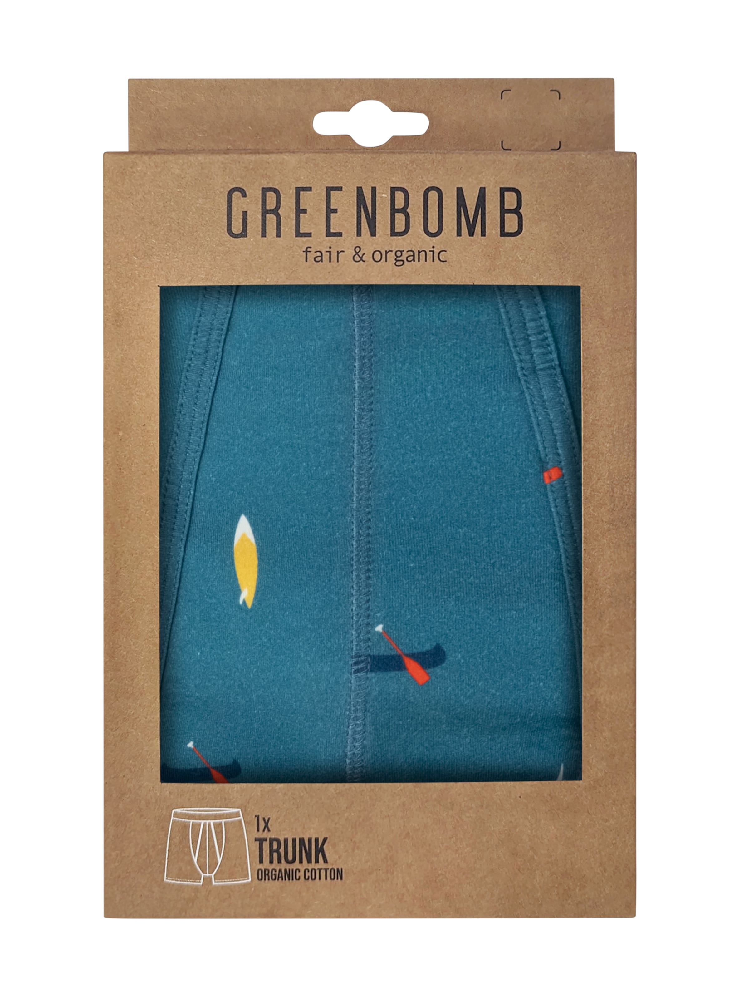 GREENBOMB Boxershorts 'Boards and Boats' in Blau