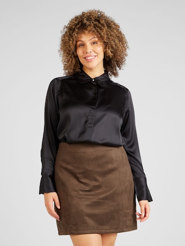 ONLY Carmakoma Blouse 'CARHANNABELL' in Black: front