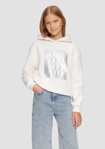 Sweat-shirt s.Oliver en beige : devant