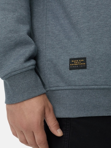 CAMEL ACTIVE Sweatshirt mit Troyerkragen in Blau