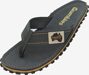Gumbies Zehentrenner 'Gumbies Original' in Grau: Vorderseite