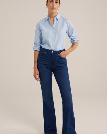 évasé Jean WE Fashion en bleu