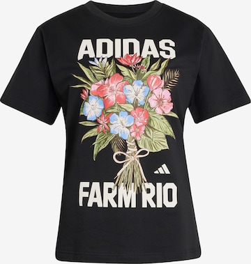 T-shirt fonctionnel 'Adidas x Farm Rio' ADIDAS SPORTSWEAR en noir : devant