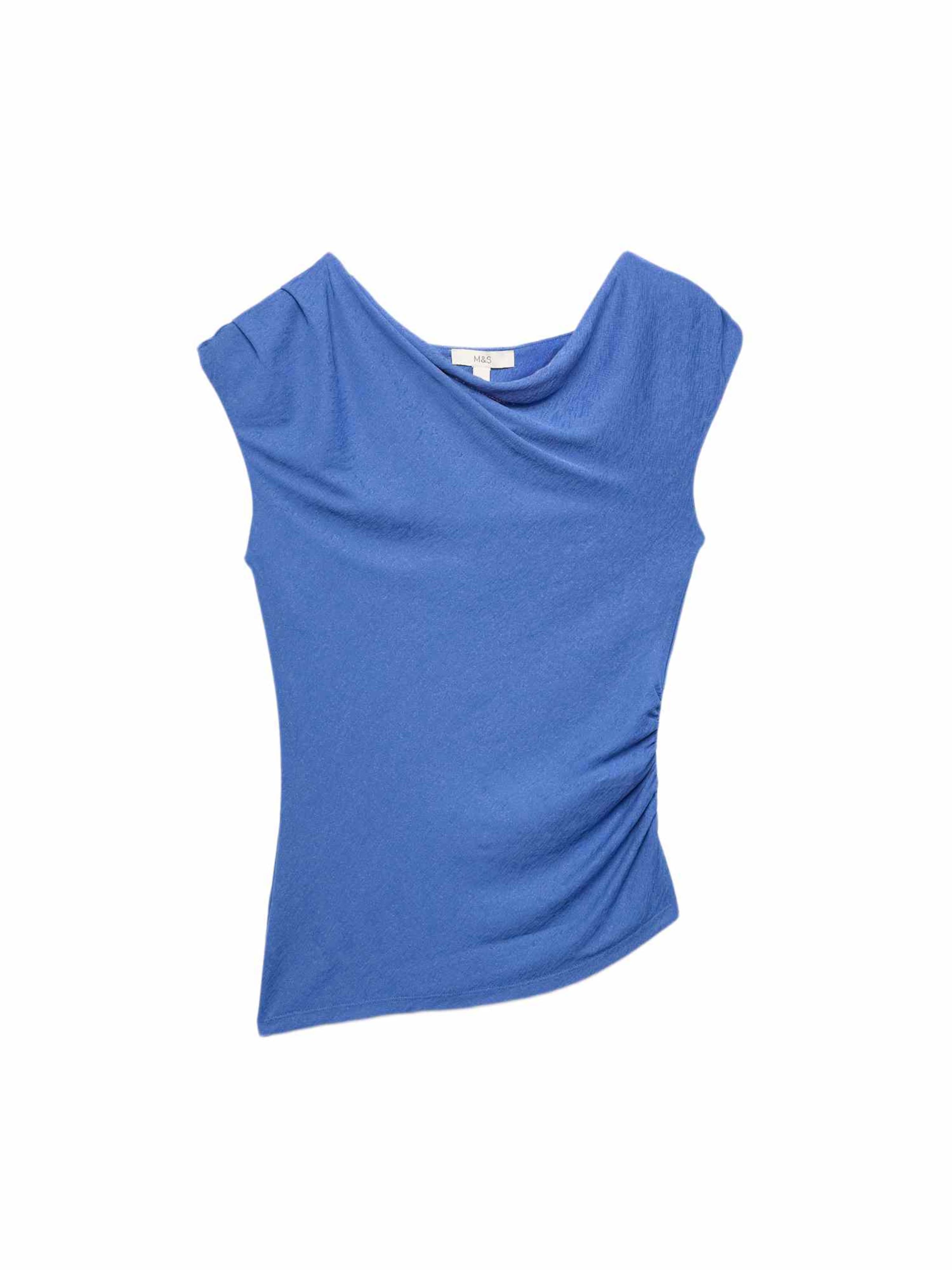 Marks & Spencer Shirt in Blauw: voorkant