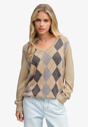 Pull-over Superdry & Co en beige : devant