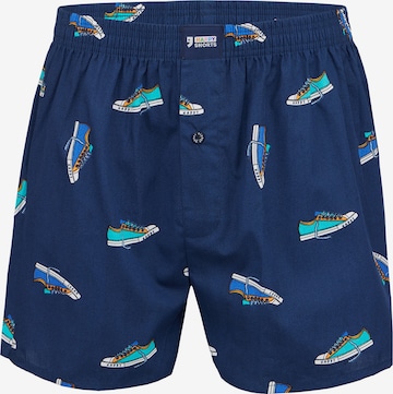 Happy Shorts Boxershorts ' Motives ' in Blauw: voorkant