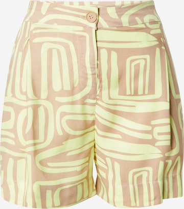 Monki Wide Leg Shorts in Gelb: predná strana