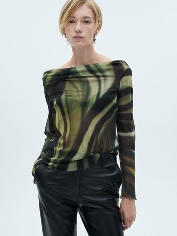 MANGO Bluse 'DONNY' in Schwarz: Vorderseite