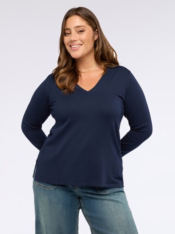 Fiorella Rubino - Jersey en azul: frente