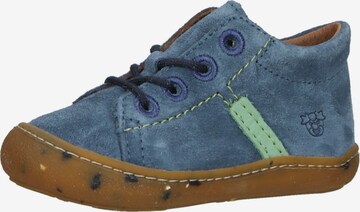 Pepino First-Step Shoes in Blue: front