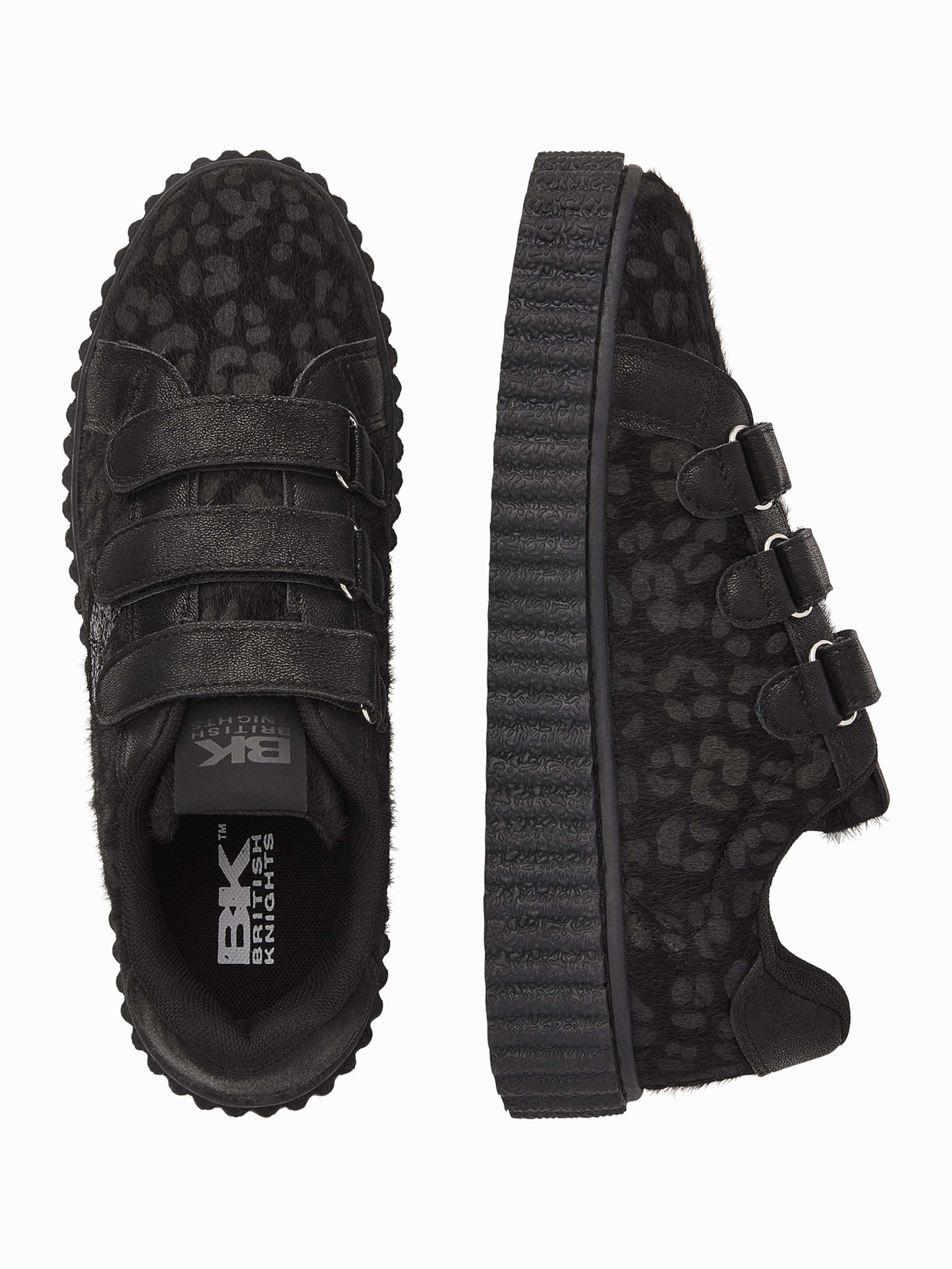 Baskets basses ' BLISS VELCRO ' BRITISH KNIGHTS en noir : au dessus