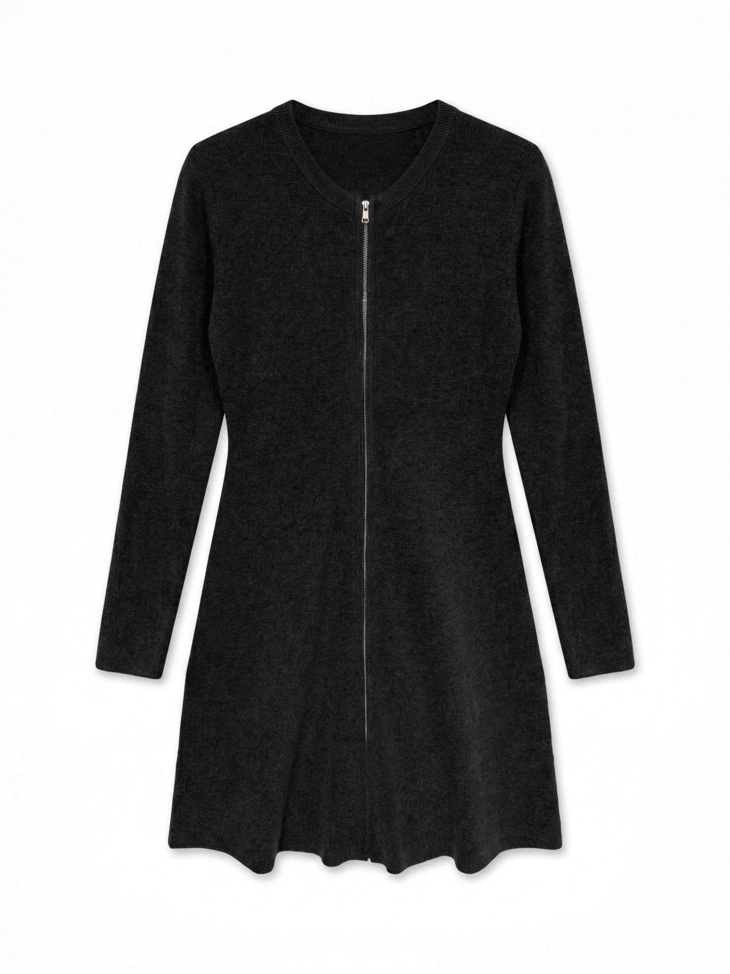 Robes en maille 'AWJESSICA' VERO MODA en noir : devant
