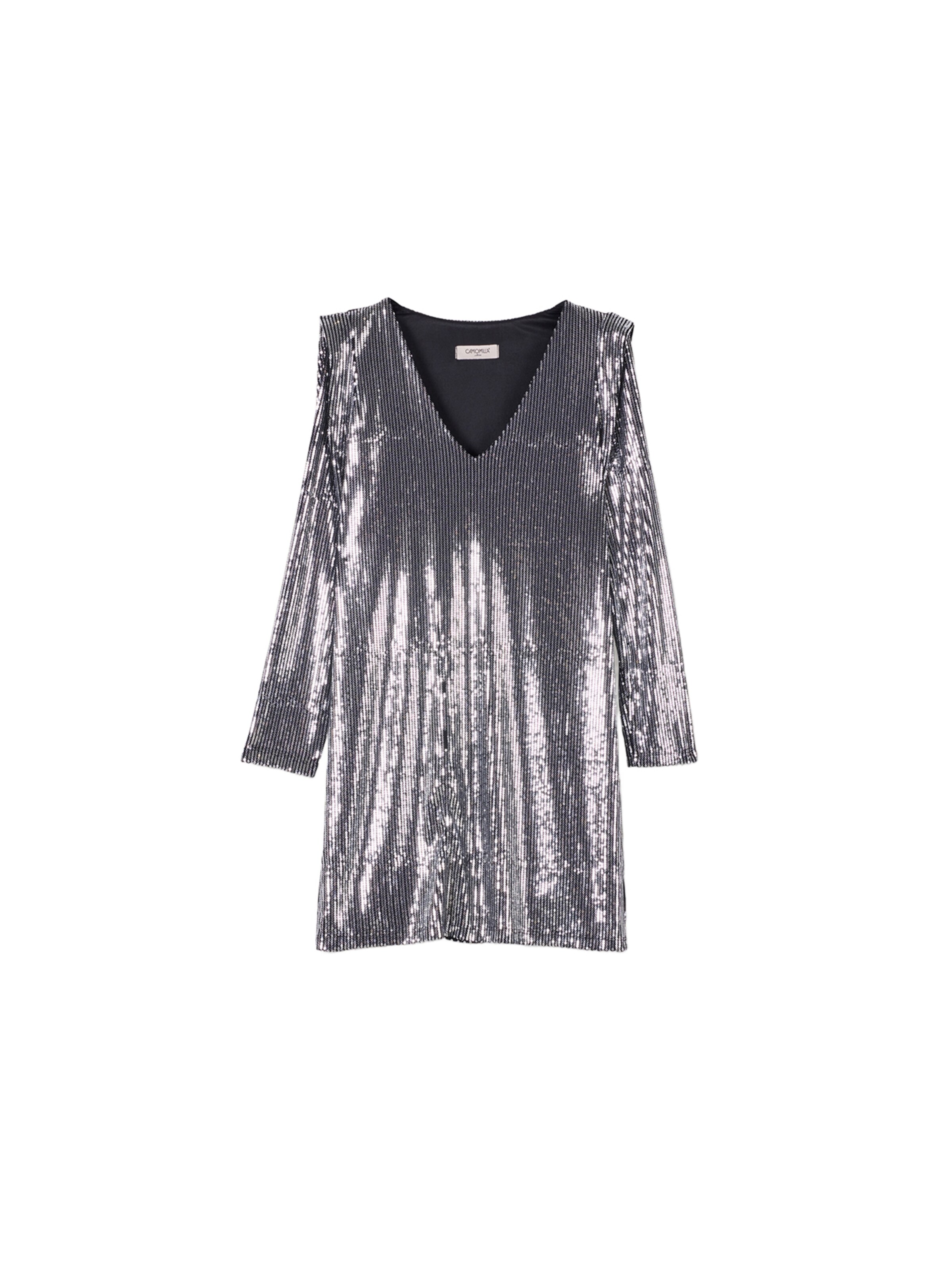 Abito da sera 'ADELE' di Camomilla Italia in argento: frontale