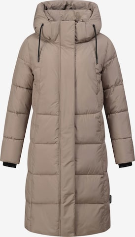 MARIKOO Wintermantel 'Tabiaa' in Grau: Vorderseite