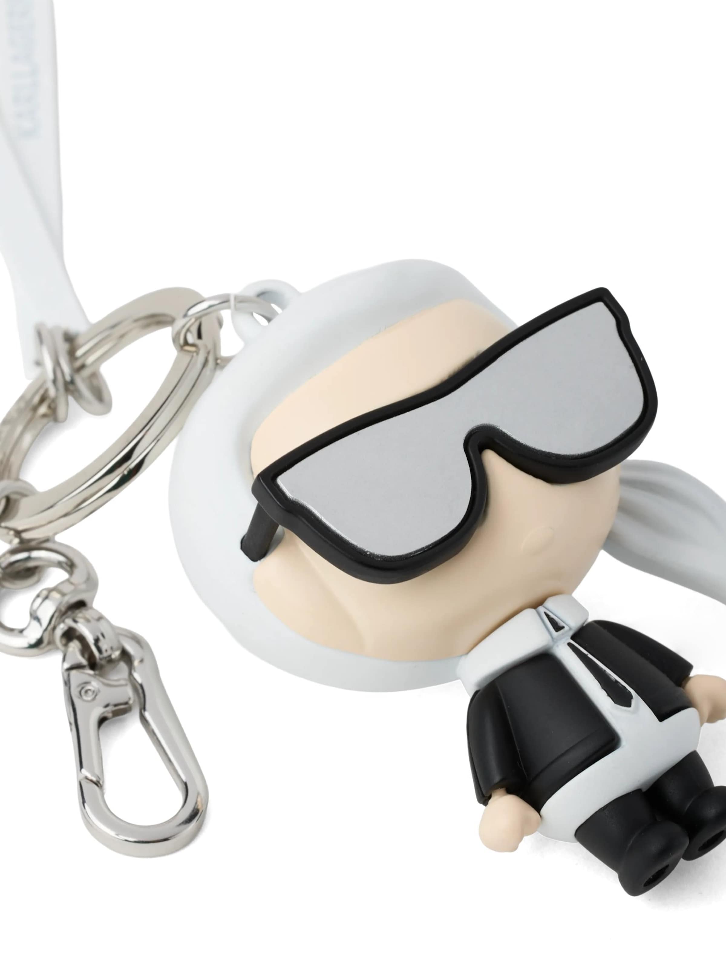 Karl Lagerfeld Prívesky na kľúče 'Ikon Ski' - Strieborná