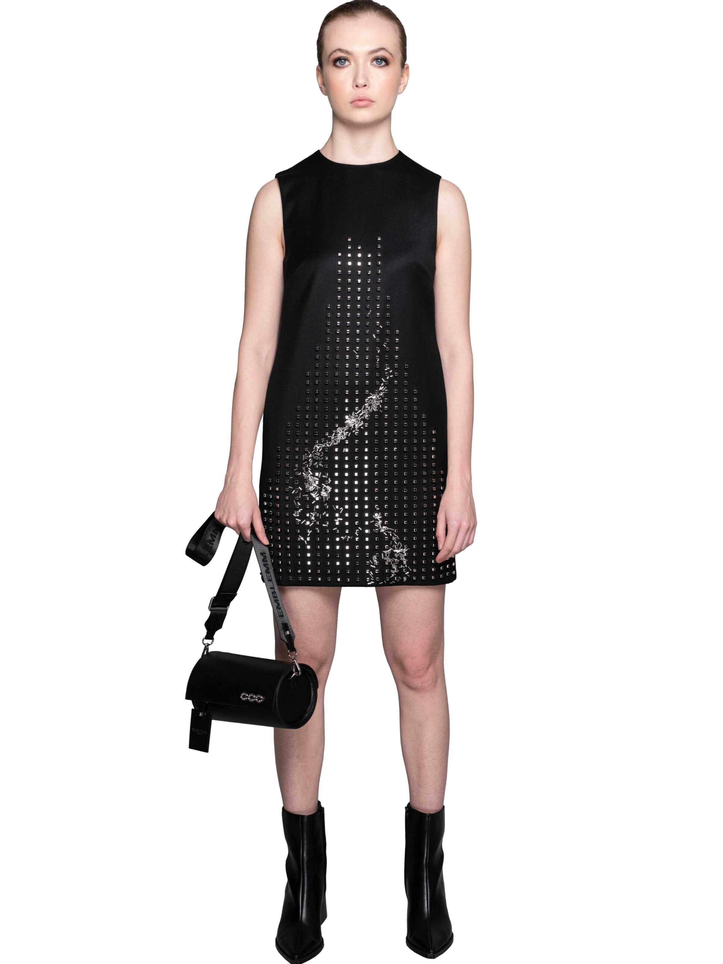 EMBLEMM Umhängetasche 'Up My Sleeve Bag'‌‌‌‌‌‌‌ in Schwarz: Vorderseite