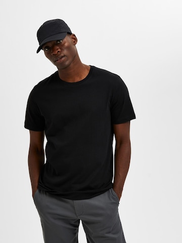 SELECTED HOMME T-Shirt 'Axel' in Schwarz