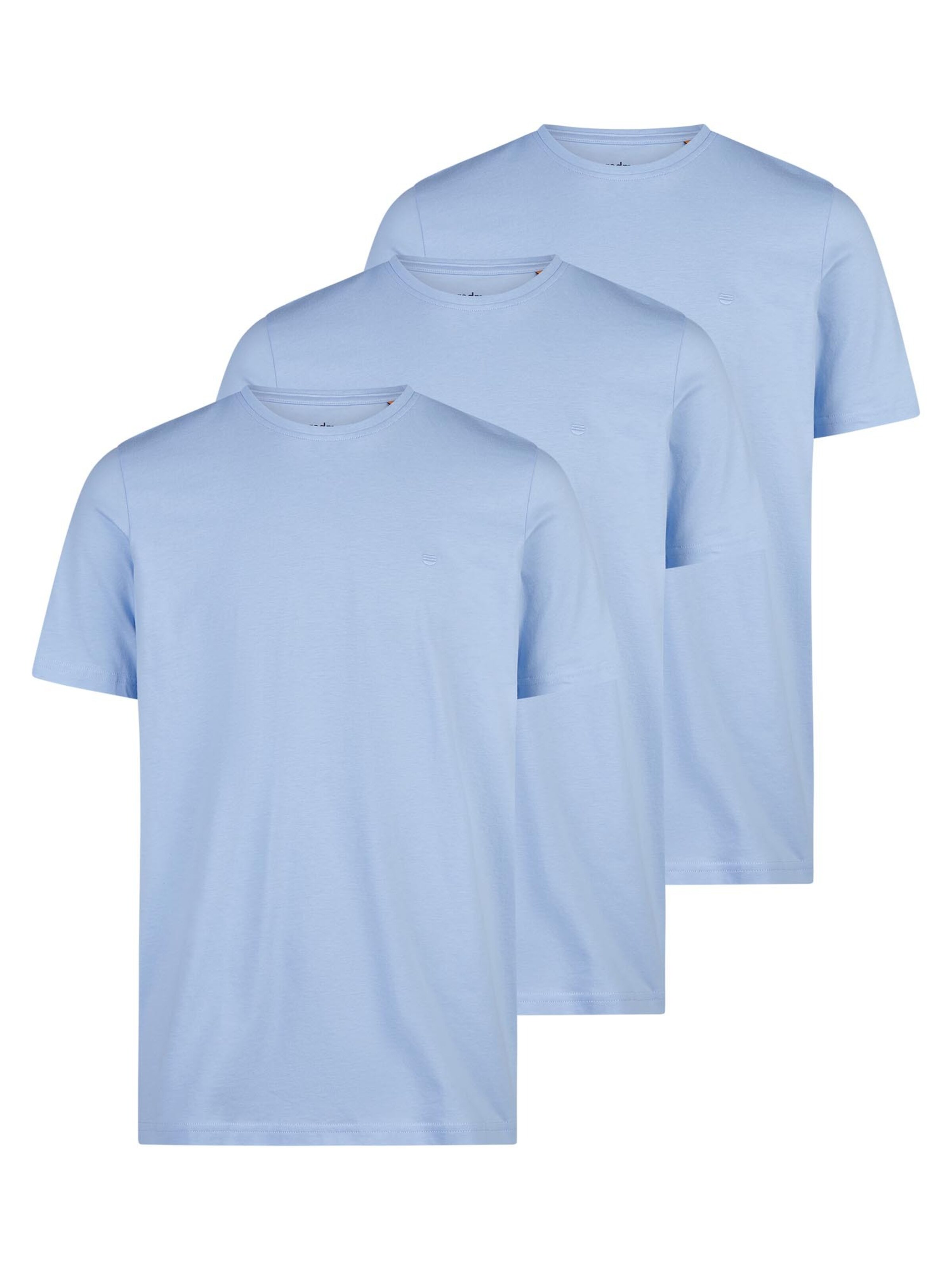 redmond Shirt 'Basic'‌ in Blau: Vorderseite
