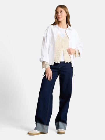 TOM TAILOR DENIM Knit Cardigan in White