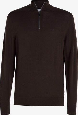 Pull-over Calvin Klein en marron : devant