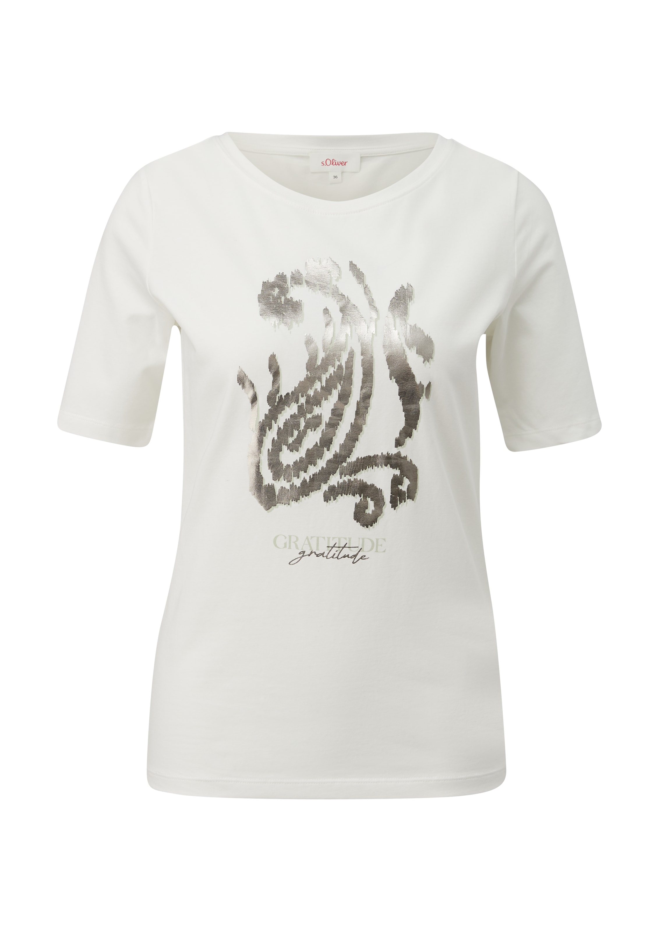 s.Oliver Shirt in Beige: Vorderseite